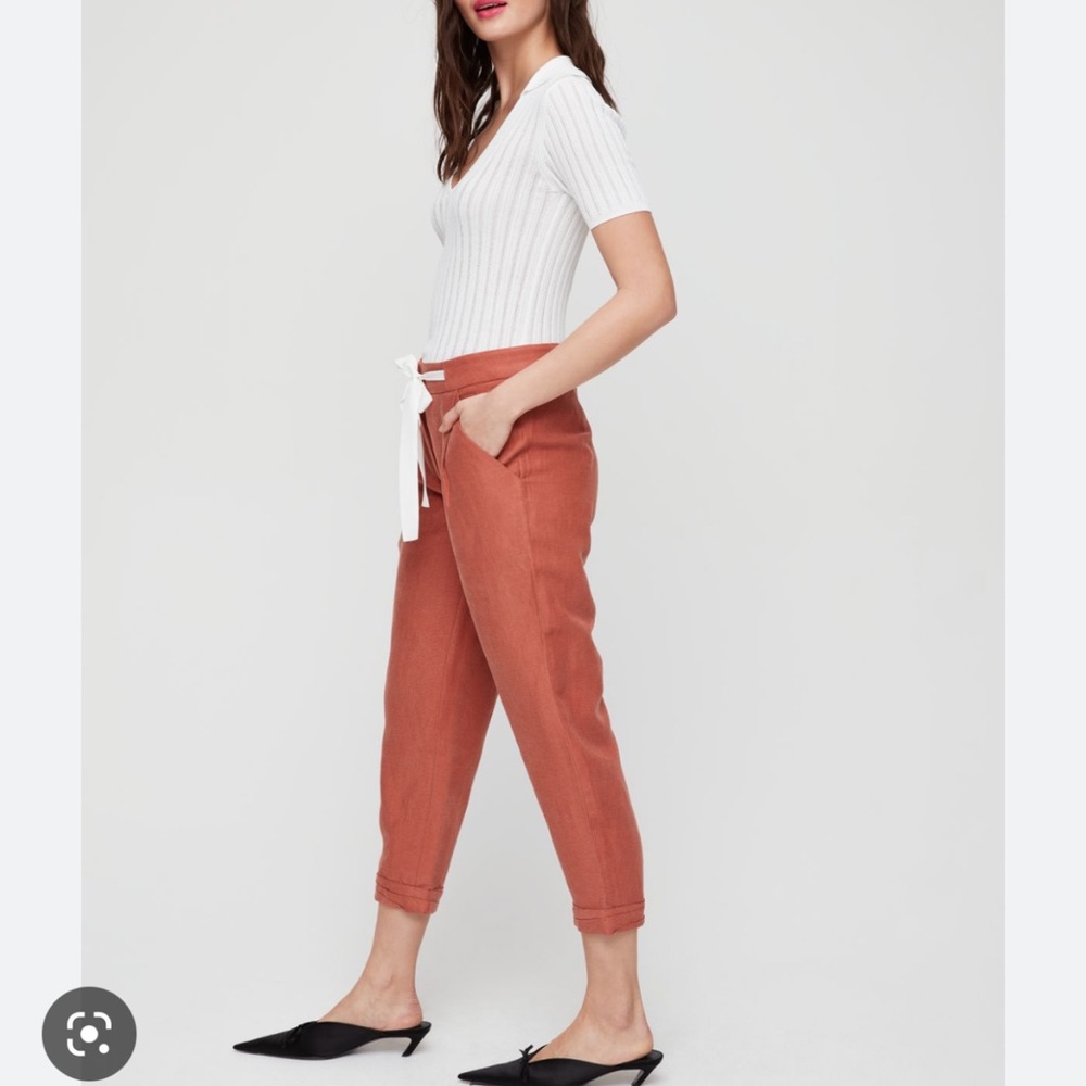 Aritzia Wilfred terracotta pants - Picture 4 of 11